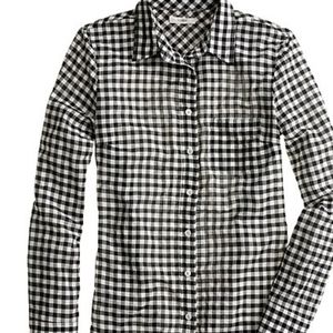 Classic checked J. Crew Boyfriend fit button up